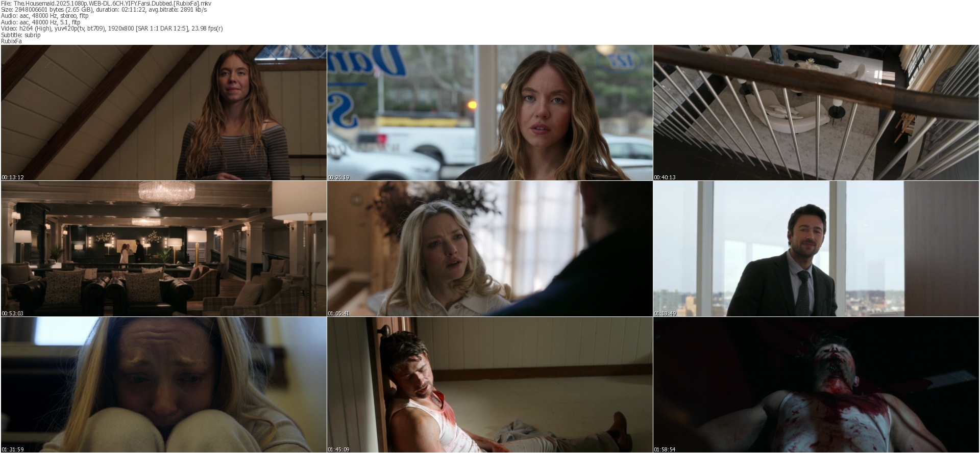 دانلود فیلم The Housemaid 2025 دوبله فارسی